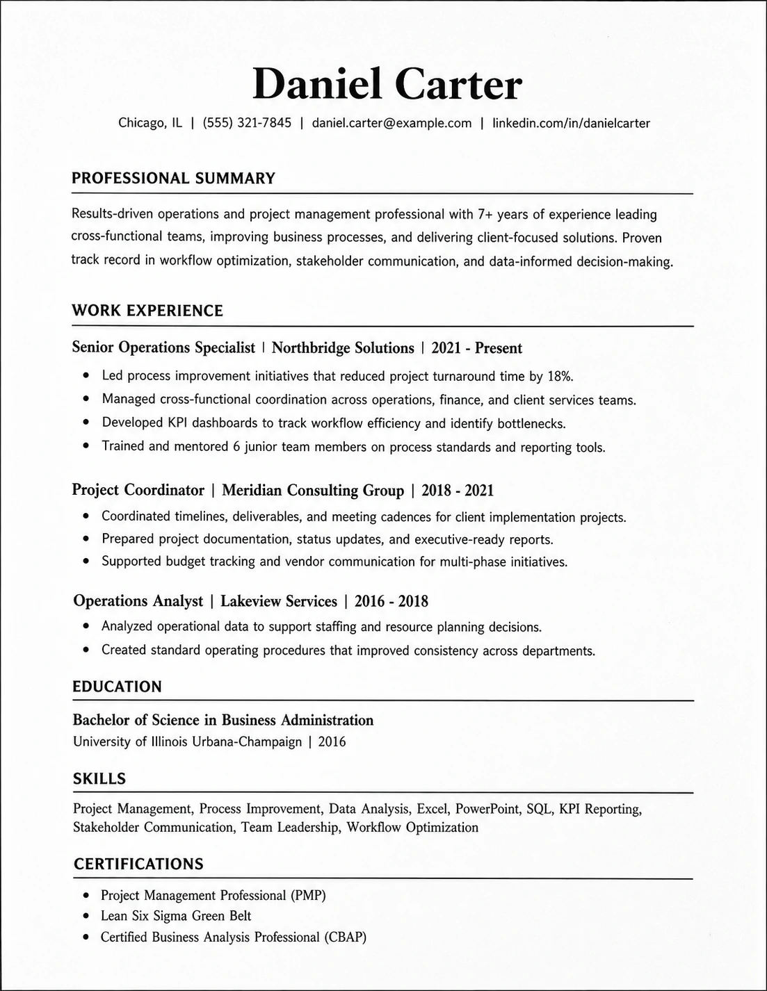 Resume -> Structured JSON
